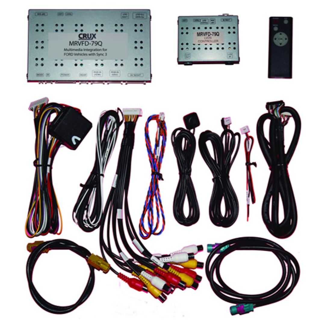 Crux MRVFD 79Q Multimedia Rear View Camera System - Compatible with Select Ford Vehicles Featuring Sync 3 Technology | Enhanced Safety & Visibility for Parking, Reversing & Towing