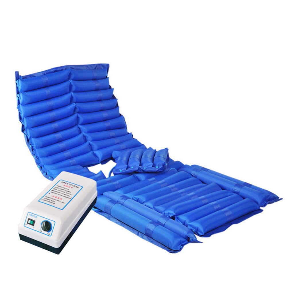 Alternating Air Pressure Mattress with Pump - Inflatable Anti-Decubitus Air Mattress for Bed Sore Prevention | Pressure Relief Mattress Pad for Home & Hospital Use | Comfortable Medical Air Bed (Blue)