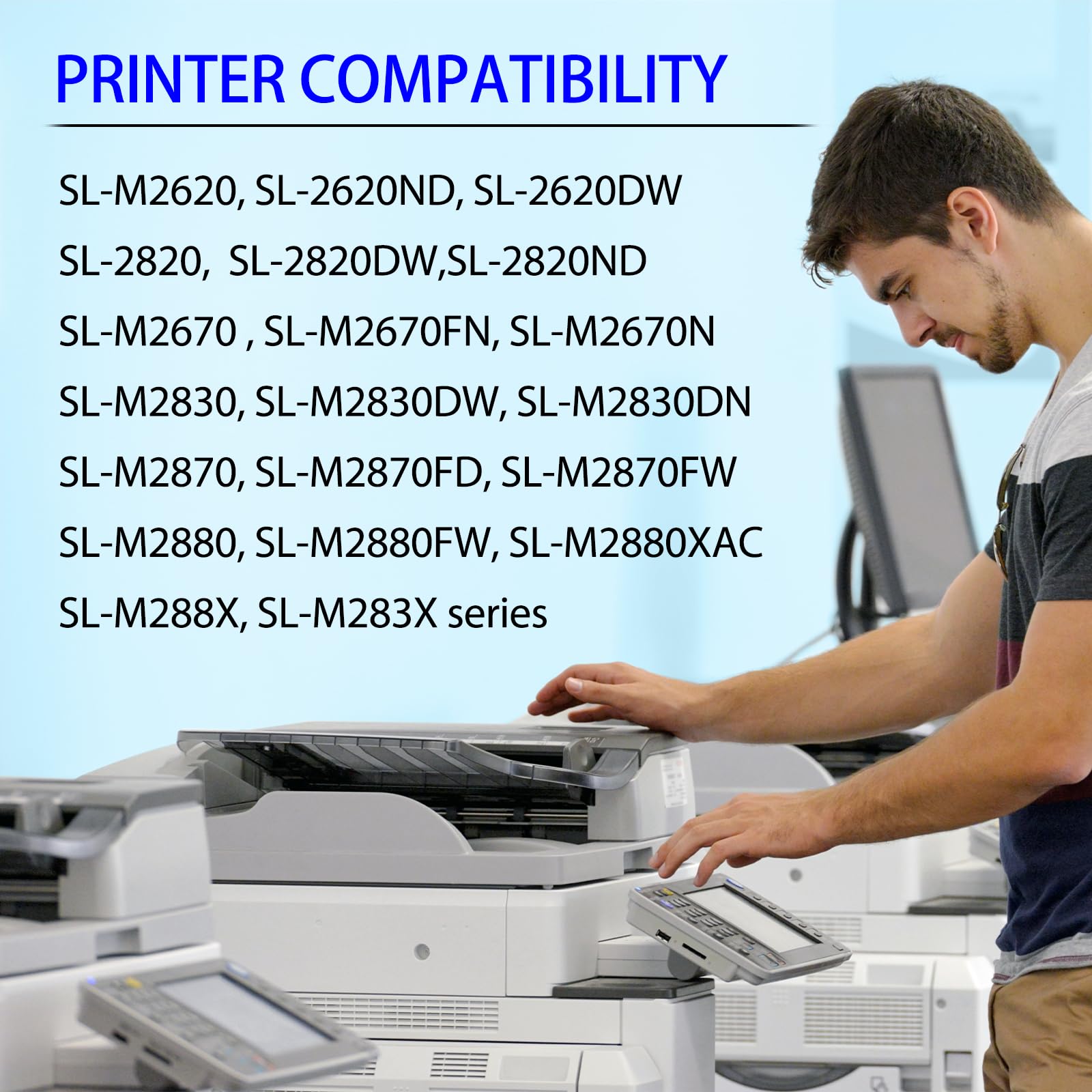 3-Pack Samsung MLT-D115L Toner Cartridge - High Yield, Compatible with Xpress Printers for Office & Home Use