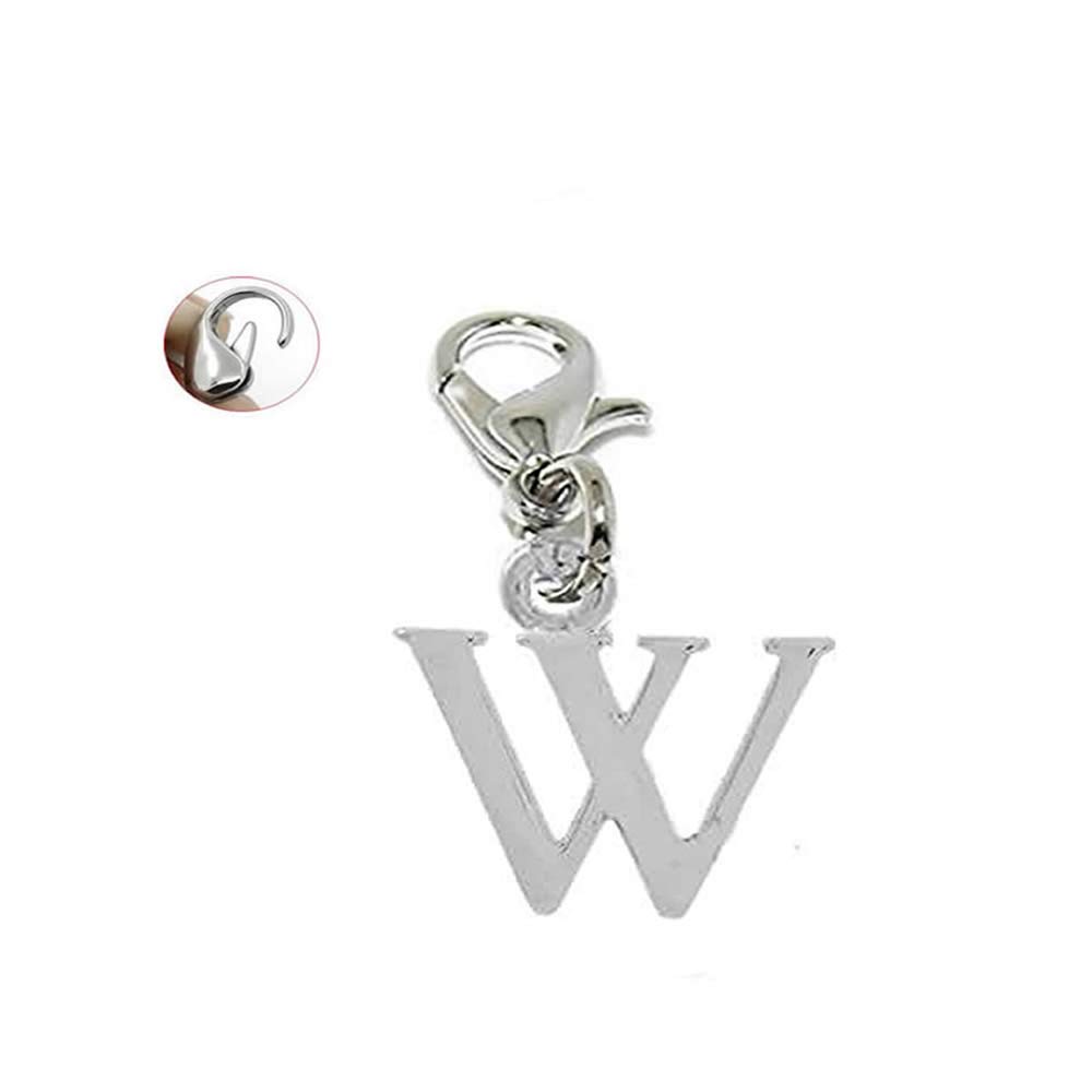 Sexy Sparkles Dangling Letter Charms - Clip On Pendant for Bracelets & Necklaces - Perfect for Parties, Gifts & Everyday Jewelry Accessories