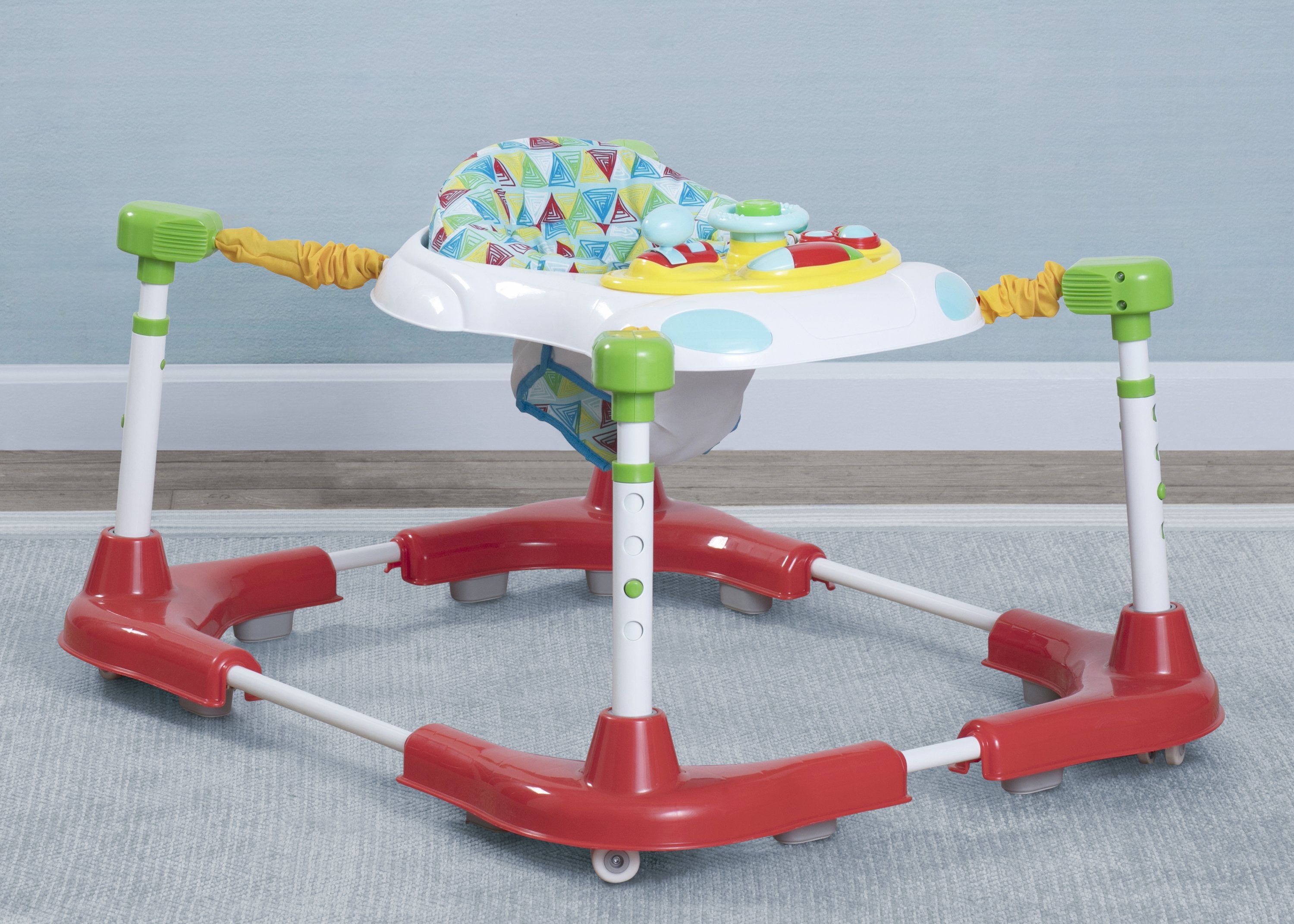 Delta Children First Steps Learn2Walk Baby Walker - Safe & Stable Toddler Walking Assistant for Early Steps - Perfect for Home, Nursery & Playtime Learning