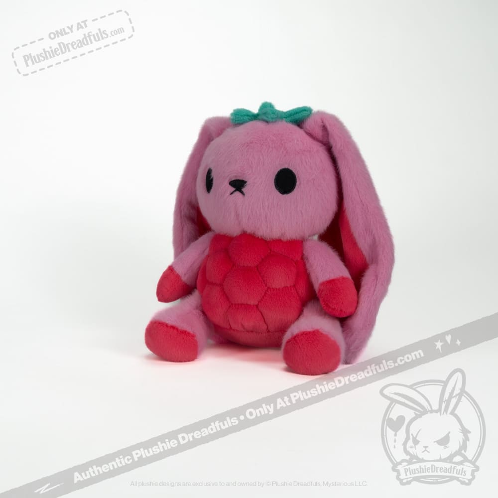 Plushie Dreadfuls Raspberry Bunny Stuffed Animal Toy - Soft Cuddly Bunny Plush for Kids, Gift & Home Decor