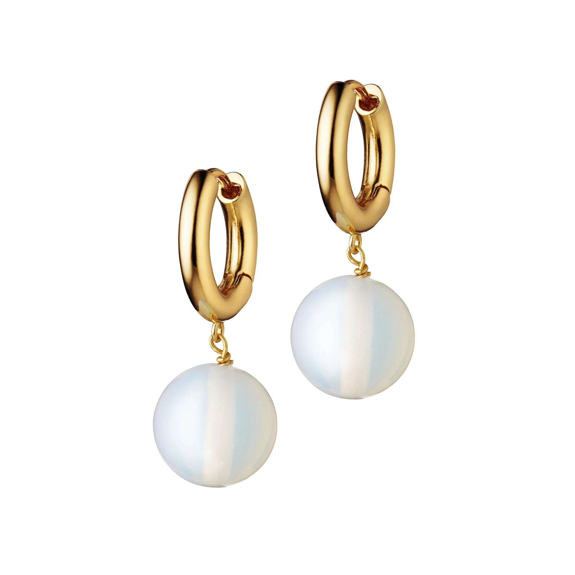 Bubbles Hoop Earrings for Women - 14K Gold Plated Dainty Circle Earrings - Trendy Minimalist Jewelry for Everyday Wear, Parties & Gifts