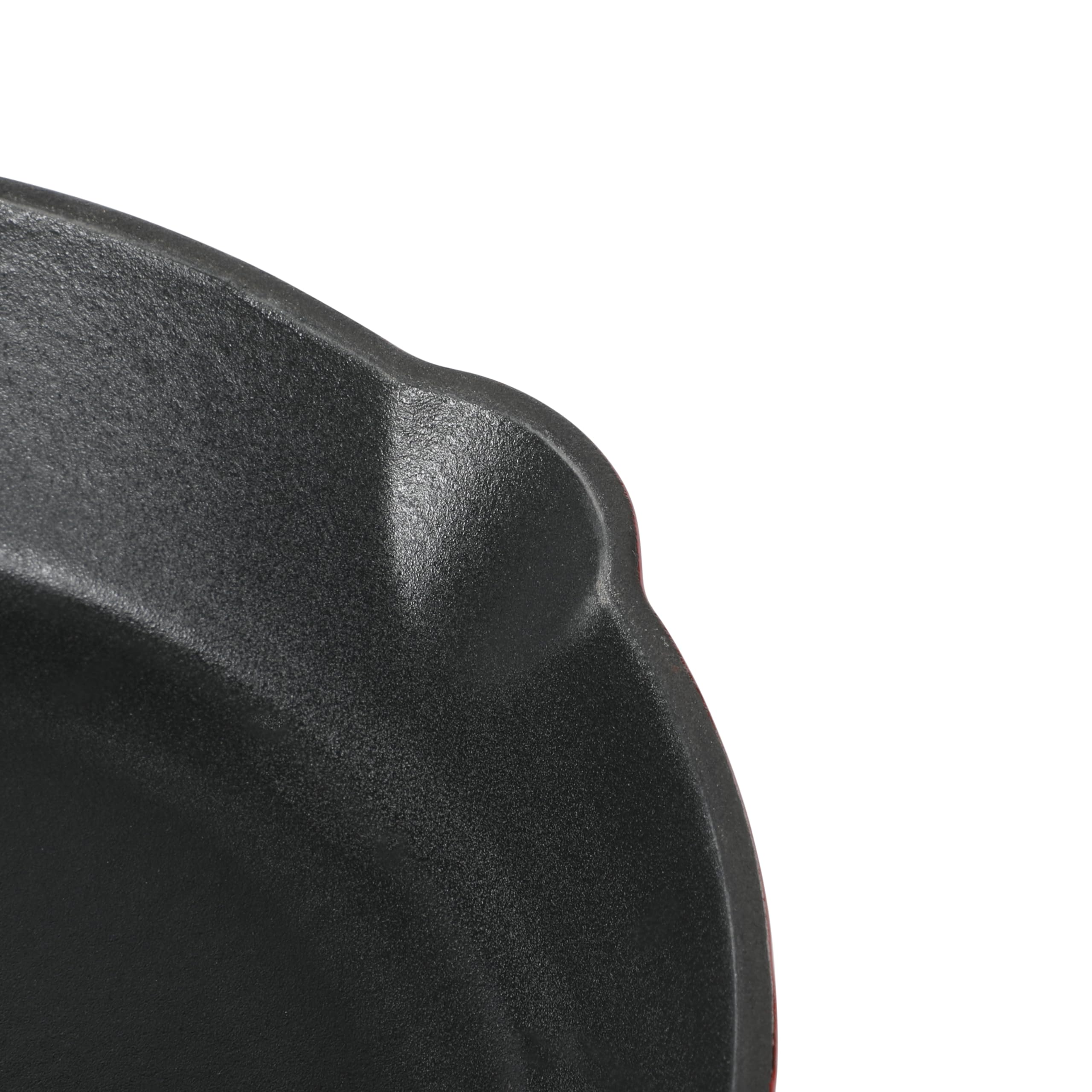 8 Inch European Enameled Cast Iron Skillet by Crock Pot - Gradient Red | Durable Non-Stick Cookware for Baking, Searing & Serving | Perfect for Stovetop, Oven & Camping