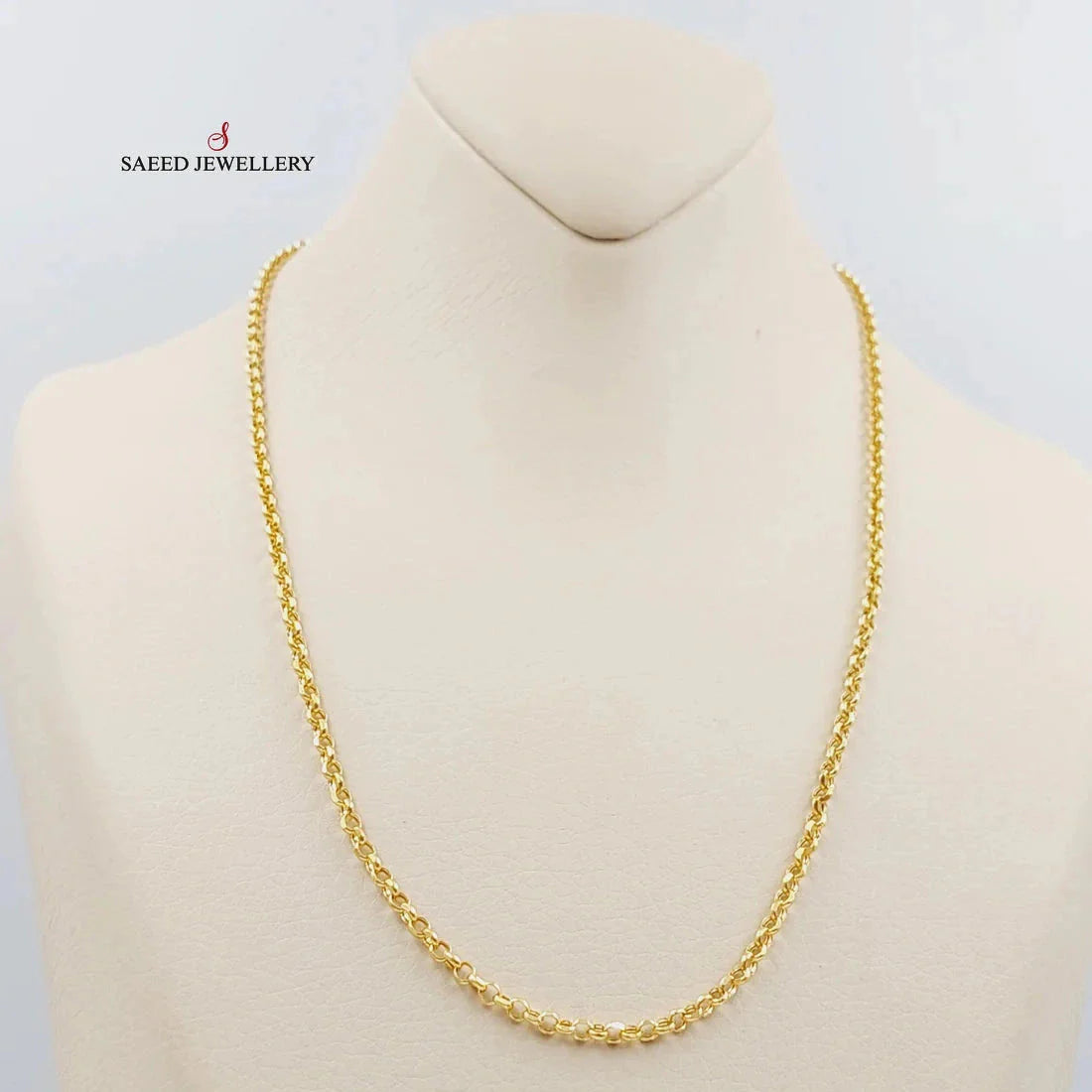 3mm Cable Link Chain Necklace 50cm - Durable Stainless Steel Jewelry for Women & Men, Perfect for Layering, Gifts & Everyday Wear
