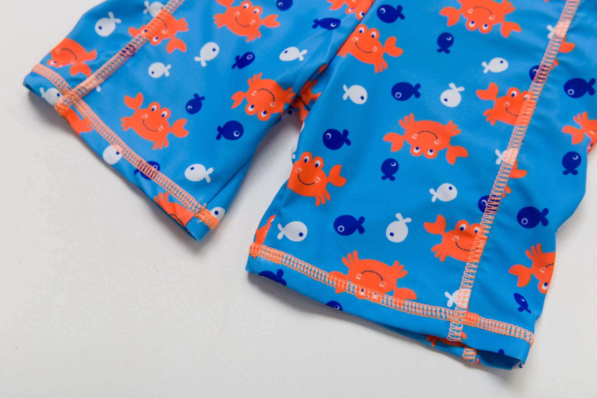 Baby & Toddler UPF 50+ Sun Protection Swim Trunks with Matching Sun Hat - Quick Dry Board Shorts for Beach, Pool & Summer Outdoor Activities