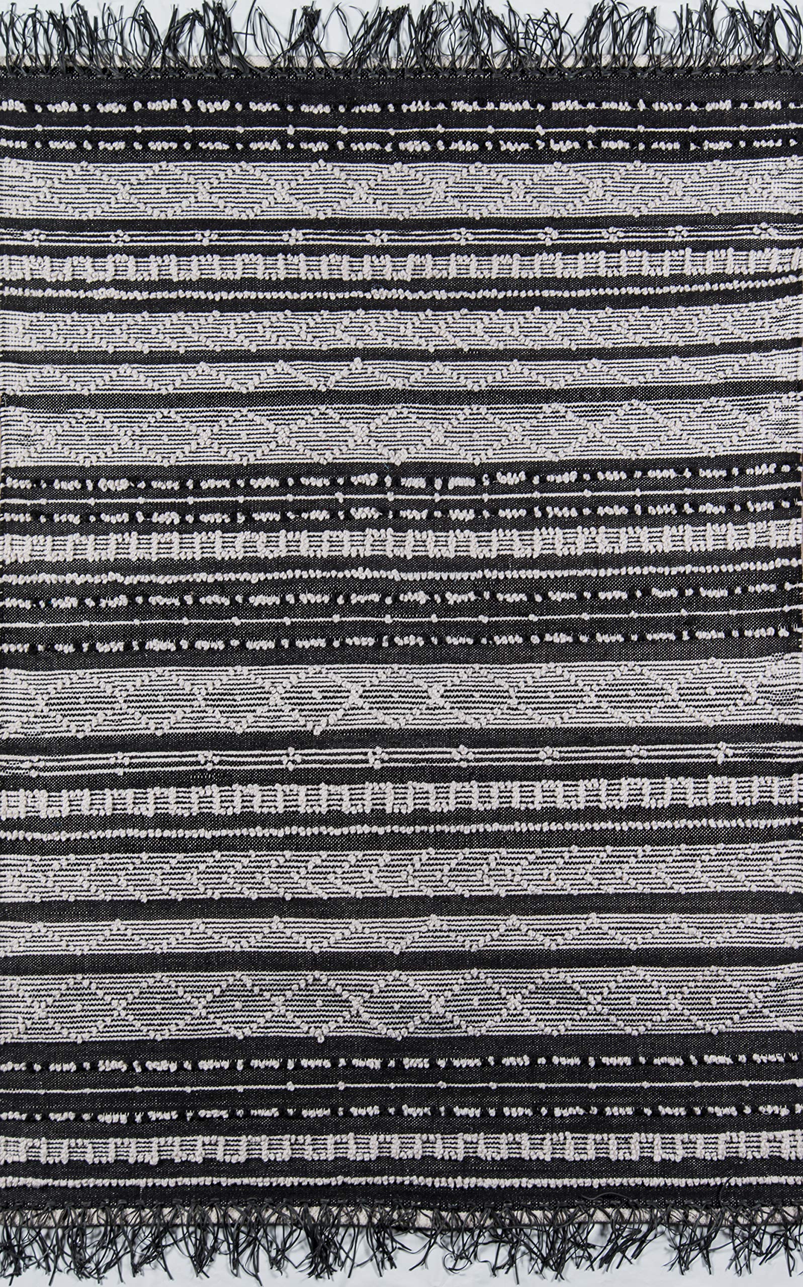 Handwoven Black Colletta Area Rug 5' x 7'6