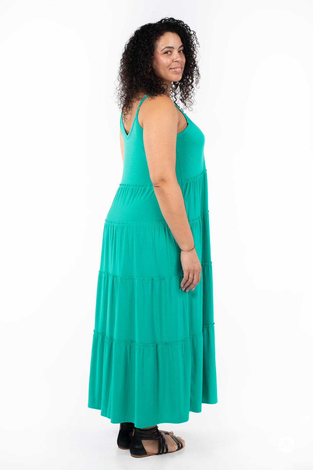 Stylish Summer Tiered Dress for Women - Flowy Boho Maxi Dress with Pockets - Perfect for Beach, Vacation & Casual Outings