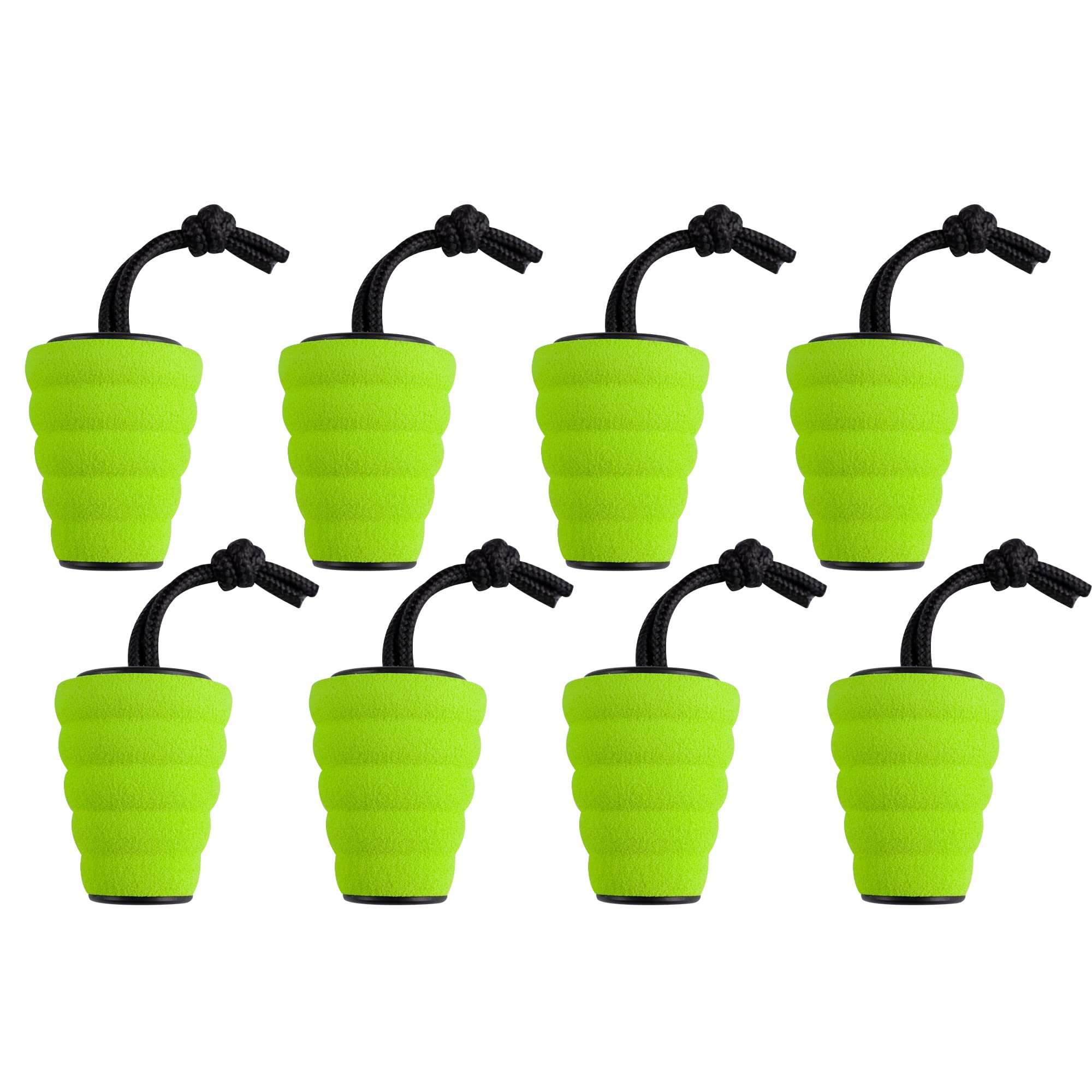 GanFindX 8 Pack Light Green Kayak Scupper Plug Kit - Universal Fit for 1.4-1.7