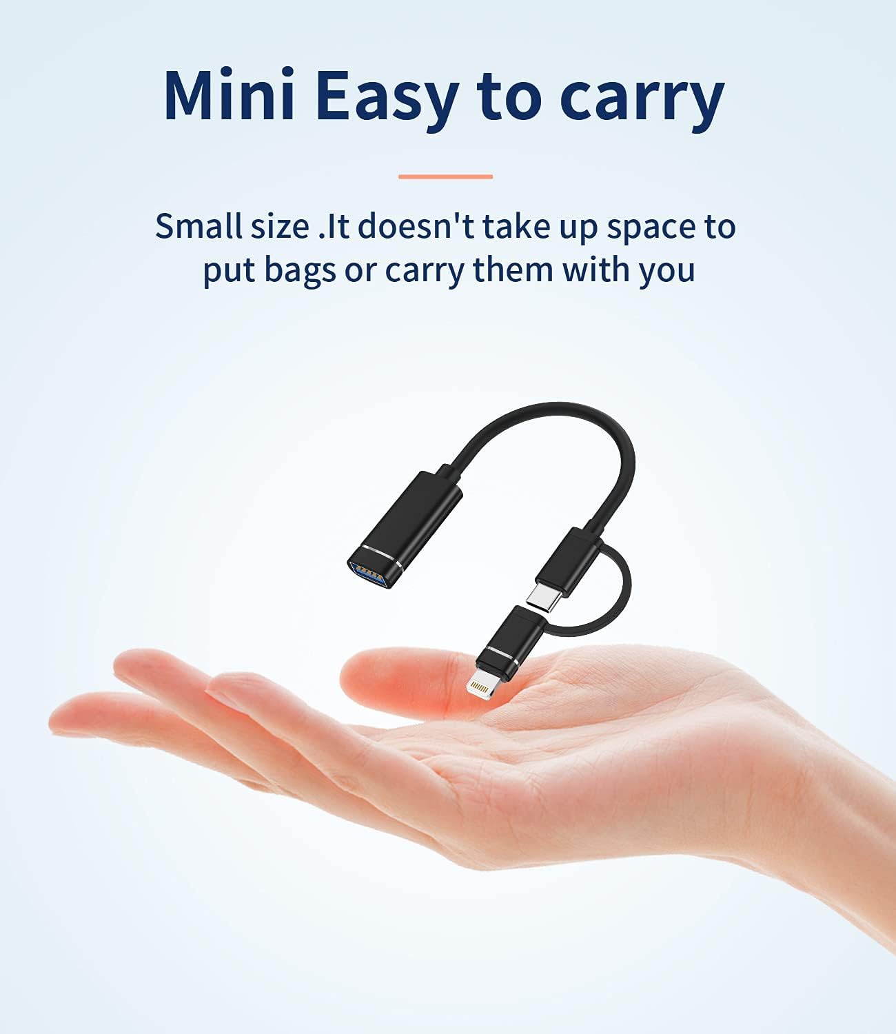 Motorola Razr 50 OTG Cable Adapter - USB A to USB C for Camera & Flash Drive