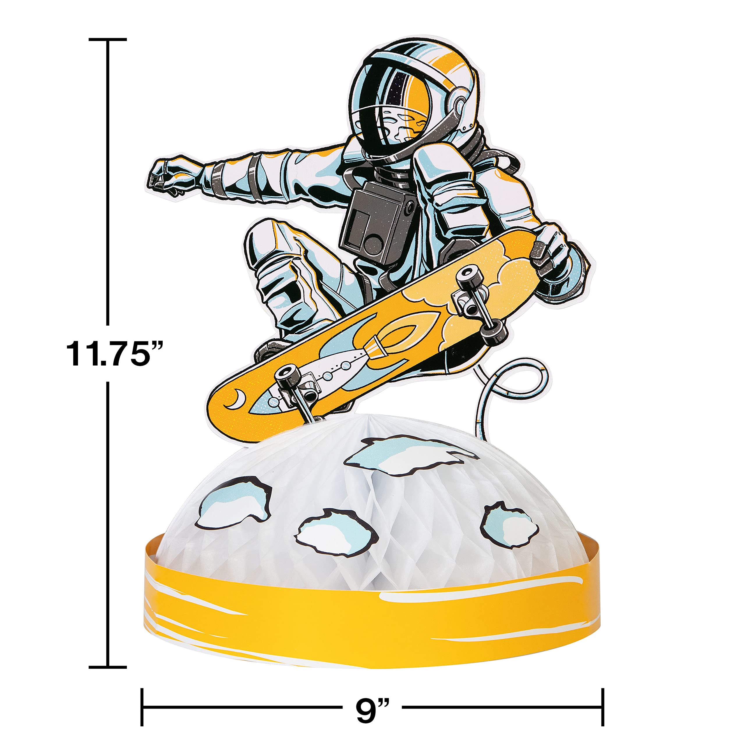 Trendware Space Skater Party Supplies Kit - 8-Piece Party Decorations Set for Kids Birthday, Themed Events & Cosmic Skate Celebrations