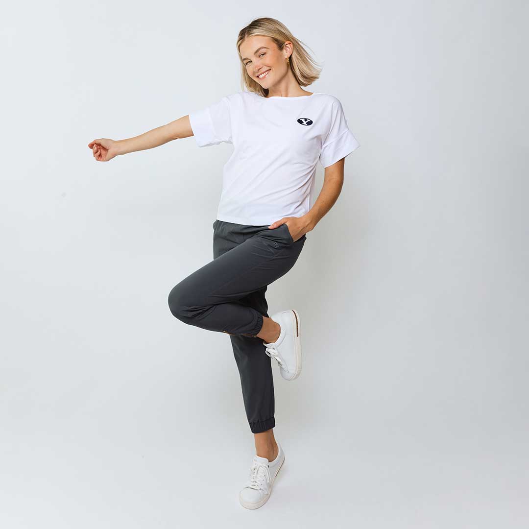 BYU Boss T-Shirt for Men - Premium Cotton White Tee - Comfortable Casual Wear for Everyday, Work & Street Style