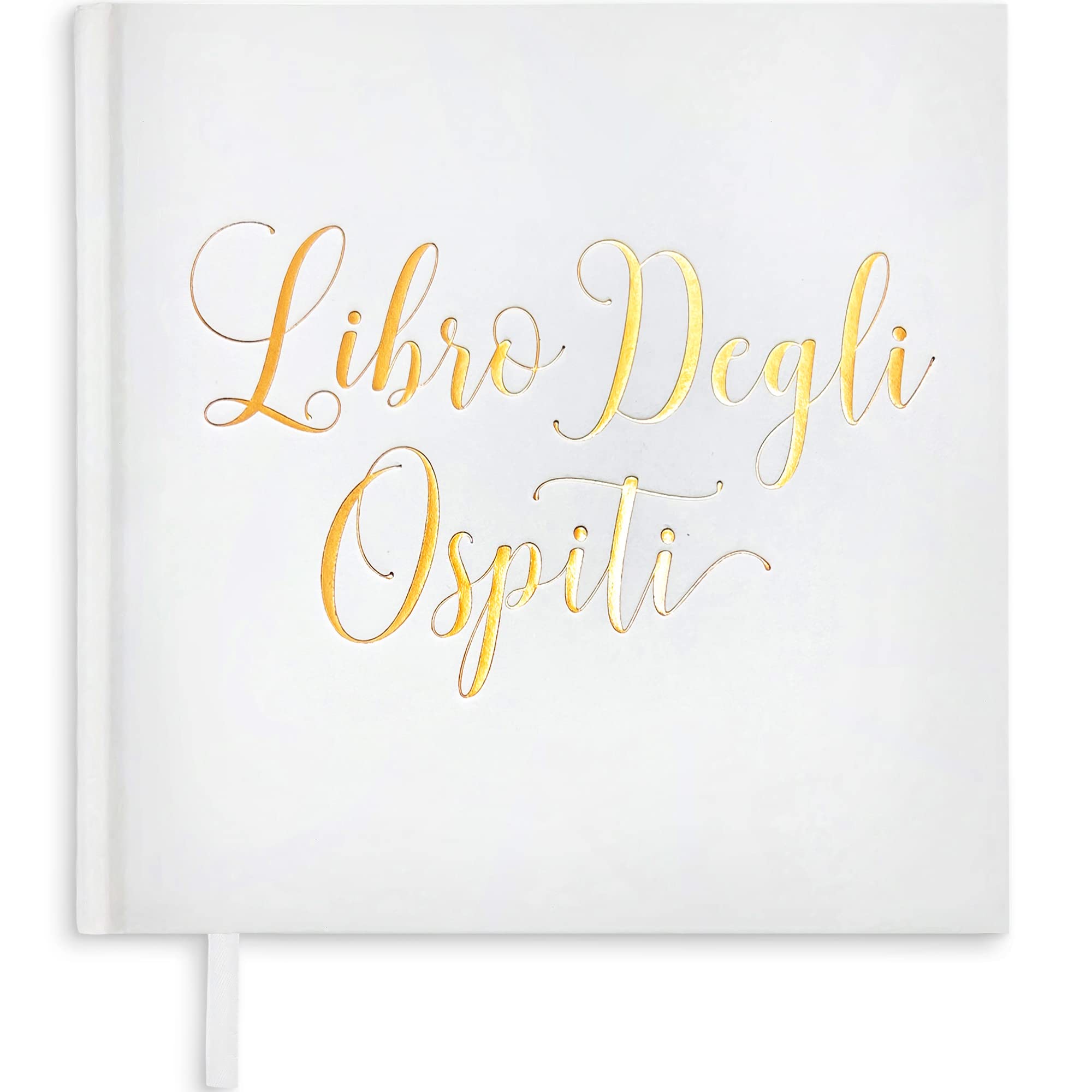Plantvibes Elegant Wedding Guest Book - 72 Page Hardcover Guestbook for Bride & Groom - Customizable Wedding Memory Book with Blank Pages for Messages - Perfect for Traditional, Rustic & Modern Weddings