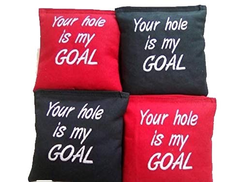 Custom Embroidered Cornhole Bags - Regulation Size & Weight for Professional Cornhole Game | Perfect for Backyard Parties, Tailgating, and Outdoor Events