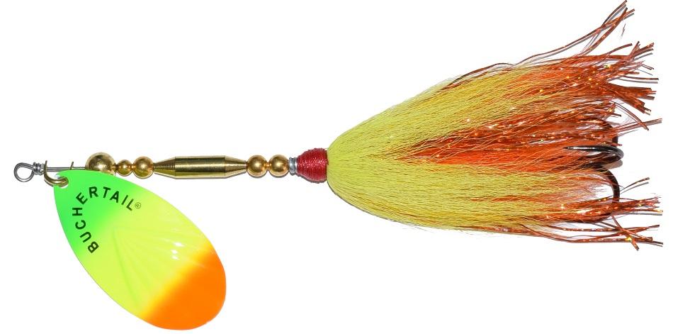 Buchertail Tin Buck Bucktail - Premium Fishing Lure for Bass, Trout & Walleye | Perfect for Freshwater & Saltwater Angling