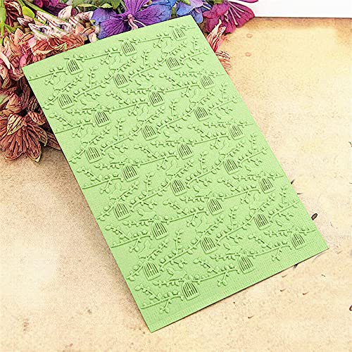 Easter Wishes Embossing Folder for Scrapbooking - DIY Plastic Embossing Stencils for Greeting Cards, Birthday Invitations & Album Decoration - Perfect for Paper Crafting, Card Making & Home Decor Projects
