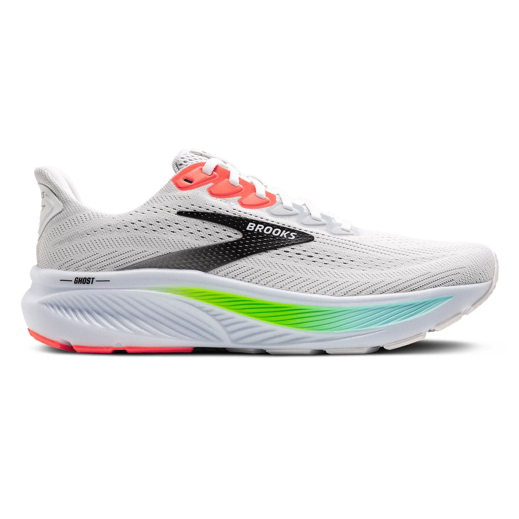Men's Brooks Ghost 17 Running Shoes (Wide Width) - Lightweight Cushioned Sneakers for Road Running, Jogging & Marathon Training