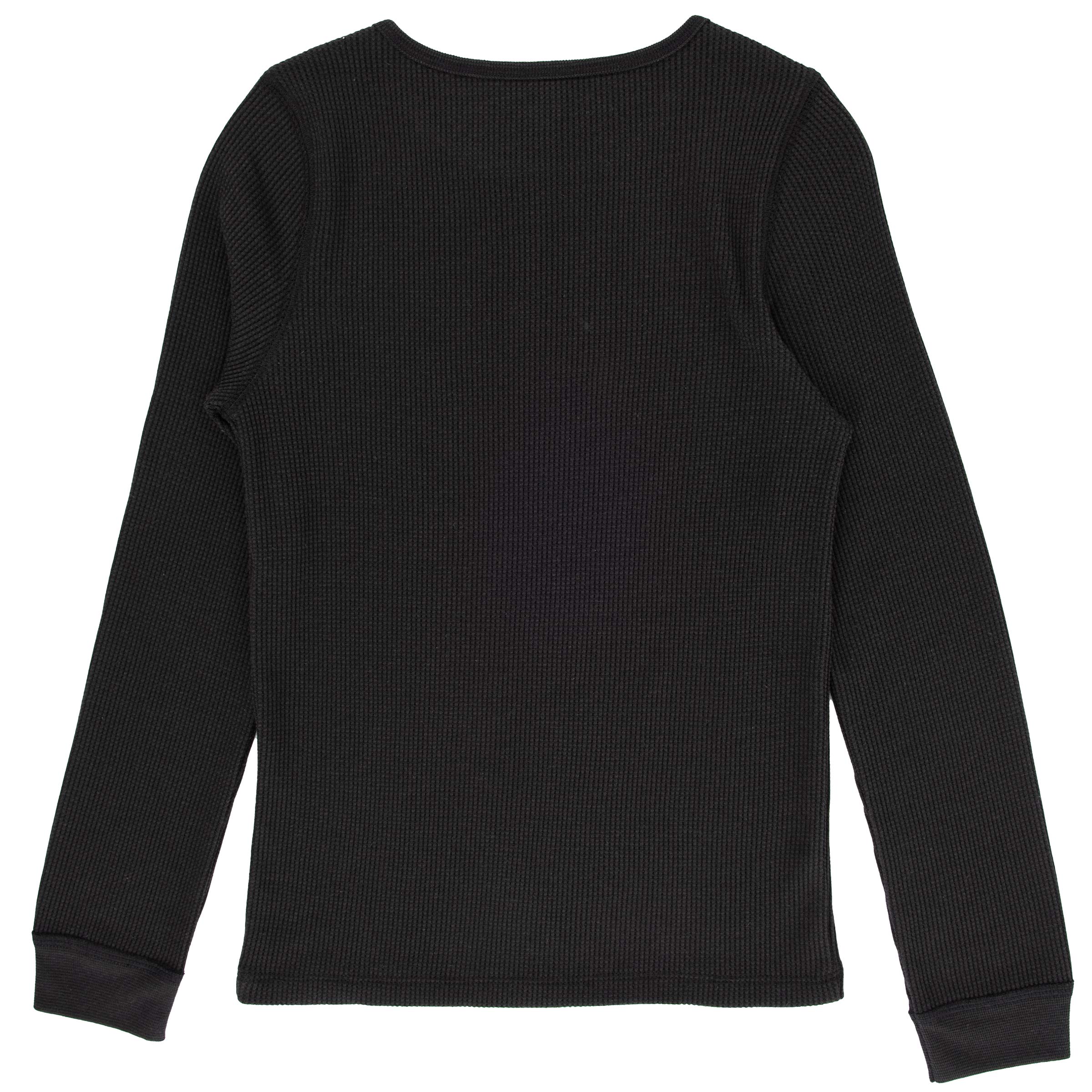 Fruit of the Loom Girls' Premium 2-Pack Thermal Waffle Crew Top - Warm Long Sleeve Shirts for Winter, School & Outdoor Activities