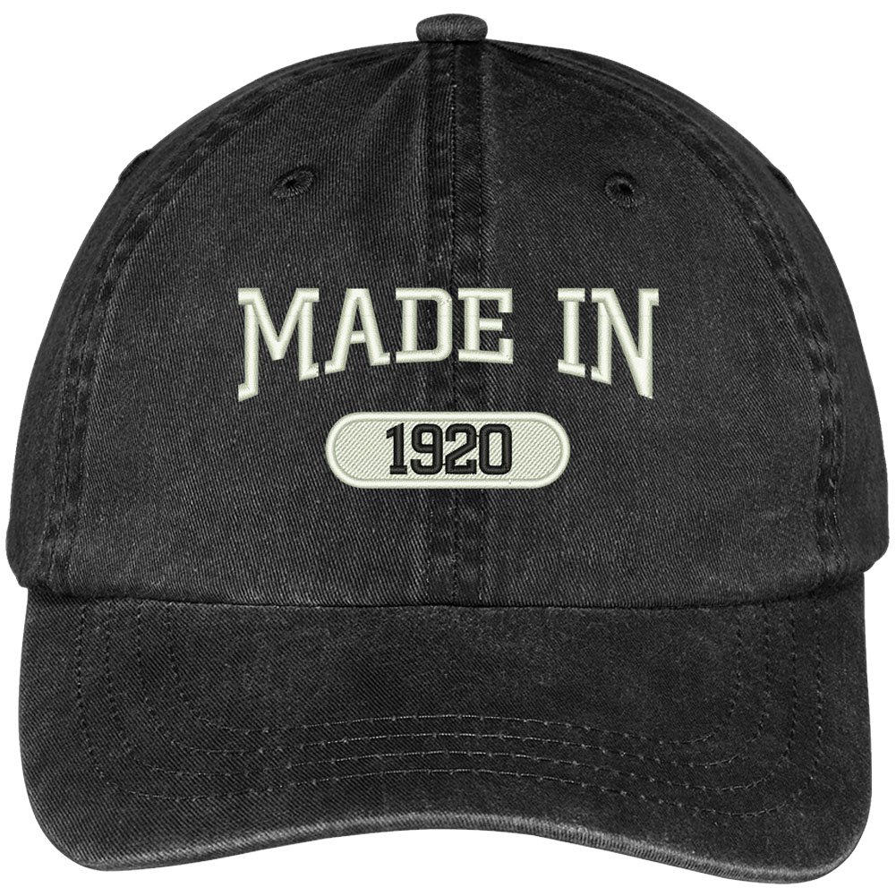 Vintage 1920s Embroidered Pigment-Dyed Cotton Cap - Trendy Retro Baseball Hat for Men & Women - Perfect for Casual Wear, Outdoor Activities & Fashion Statements