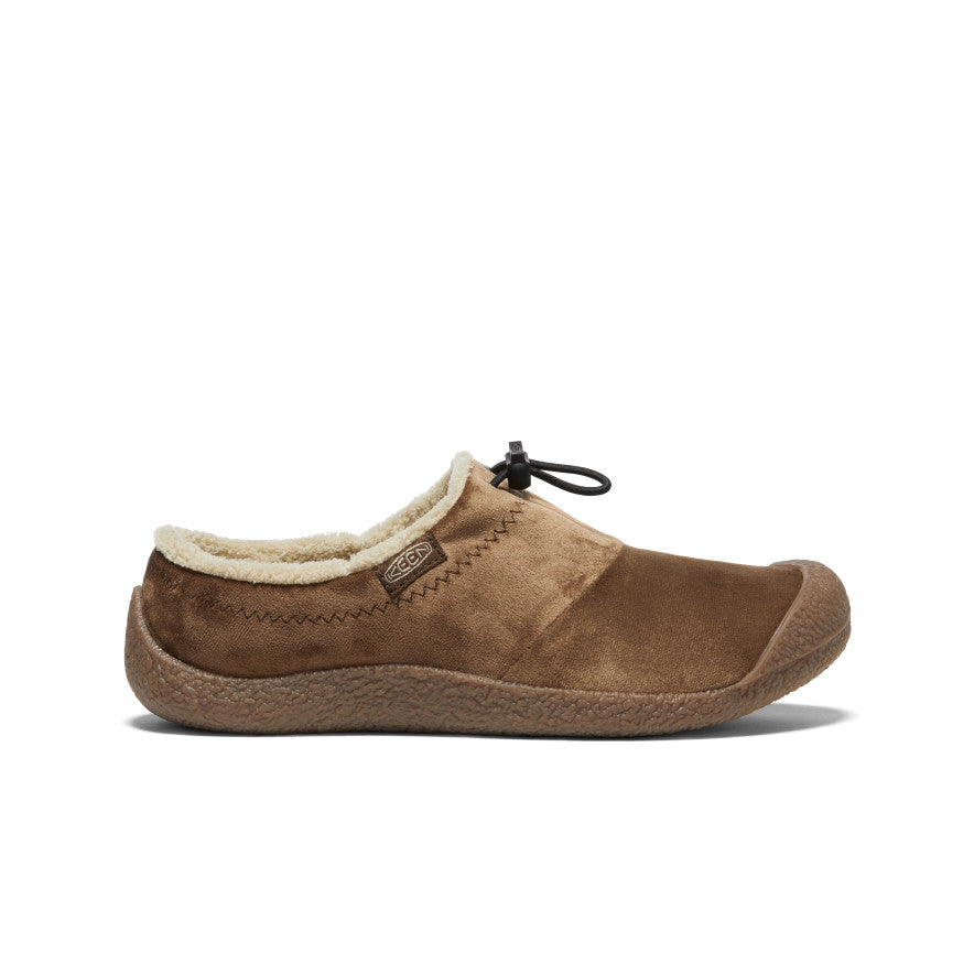 Women's Howser III Slide Sandals - Dark Earth Velour Comfortable House Slippers for Indoor/Outdoor Wear - Perfect for Home, Spa, and Relaxation