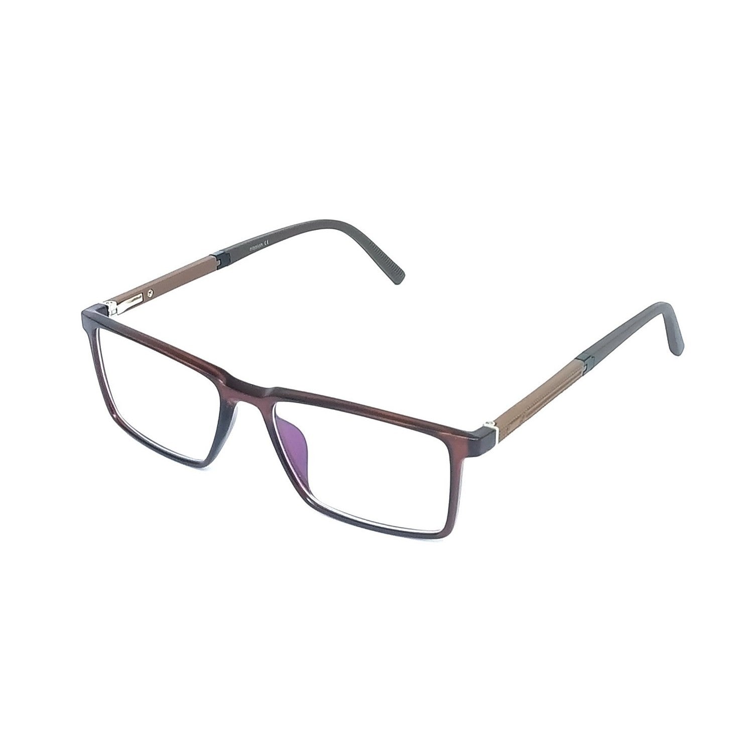 Blue Light Blocking Glasses for Men & Women - Rectangular Anti Glare Computer Glasses with Prescription Ready Frames (66008) - Reduce Eye Strain for Work, Gaming & Screen Time