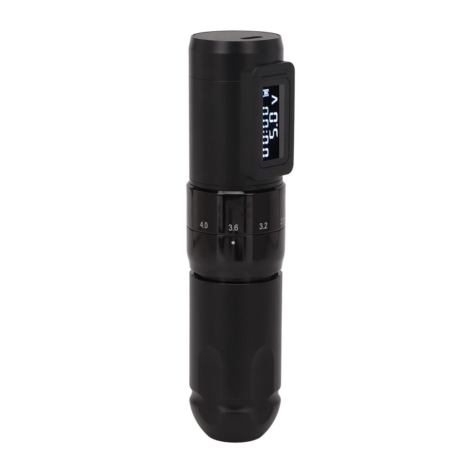 EXCLUZO Wireless Tattoo Pen Machine - Professional Cordless Tattoo Gun with LED Display, 10V Power & 10000RPM Speed, 4.0mm Eccentric Wheel (Black) - Ideal for Tattoo Artists, Beginners, and Professional Body Art Studios