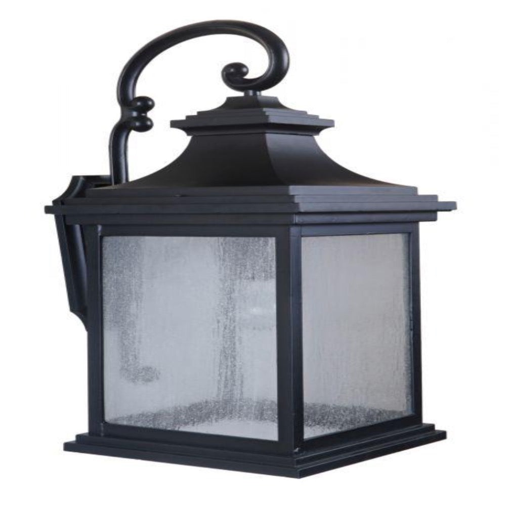 Greer Outdoor Wall Lantern - Weatherproof LED Exterior Light Fixture for Porch, Patio & Garden - Dusk to Dawn Sensor & Rust-Resistant Metal Design