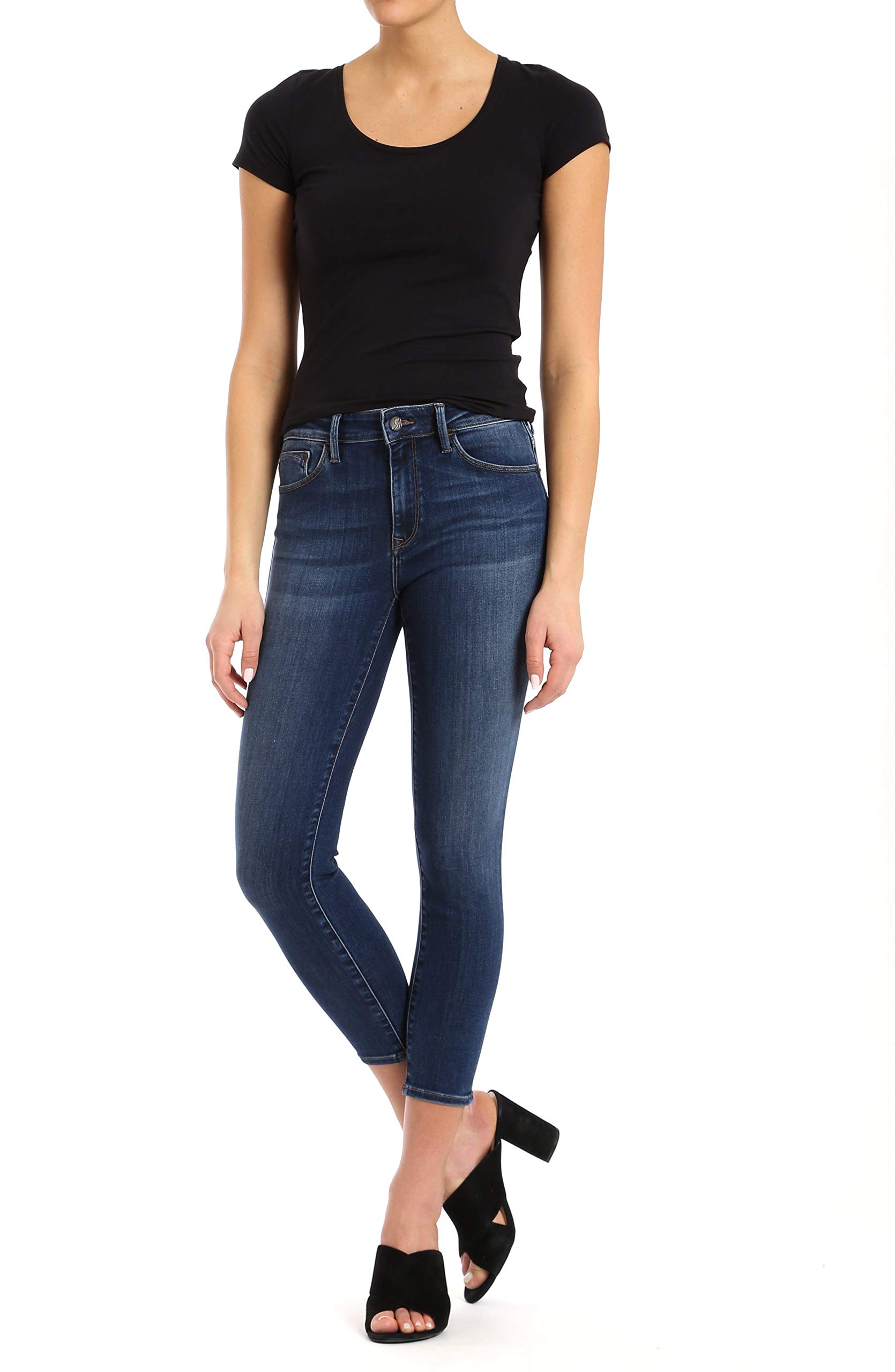 Mavi Women's Adriana Mid-Rise Super Skinny Jeans - Stretch Denim Pants for Casual Wear & Night Out | Slim Fit, Comfortable, Trendy Fashion for Everyday Style