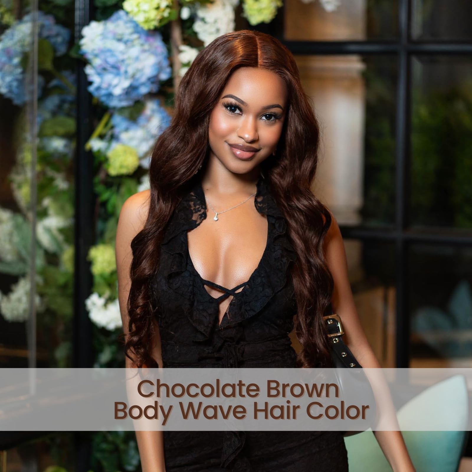 ALHER 10A 100% Unprocessed Virgin Remy Hair Bundles - Chocolate Brown #4 Body Wave with 4x4 HD Lace Closure (16/18/20+16 inches) | Soft, Thick & Natural Looking | Perfect for Everyday Wear, Special Occasions & Protective Styles
