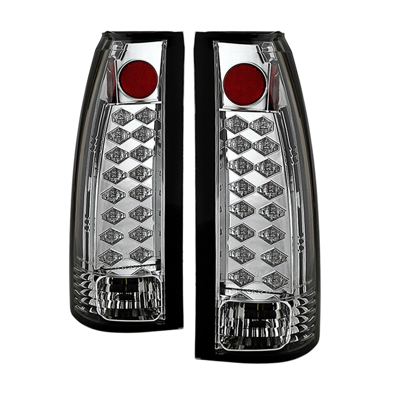 Spyder Auto 5001368 LED Tail Lights Chrome/Clear - High-Performance Brake Lights for Cars, Trucks & SUVs