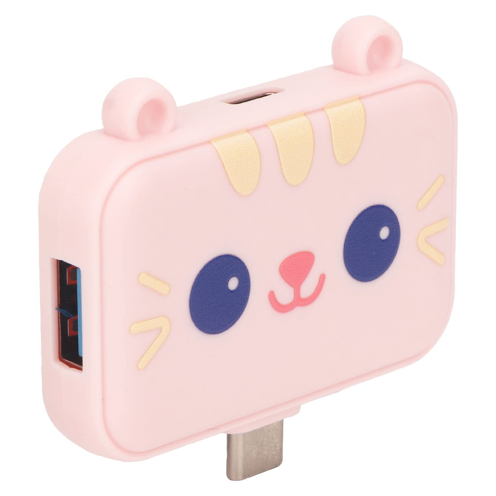 3-in-1 USB C Hub with 4K HDMI, USB 3.0 Ports & PD Fast Charging - Multi-Port Adapter for MacBook, Windows Laptops & Android Devices (Pink) - Perfect for Home Office, Travel & Conference Presentations
