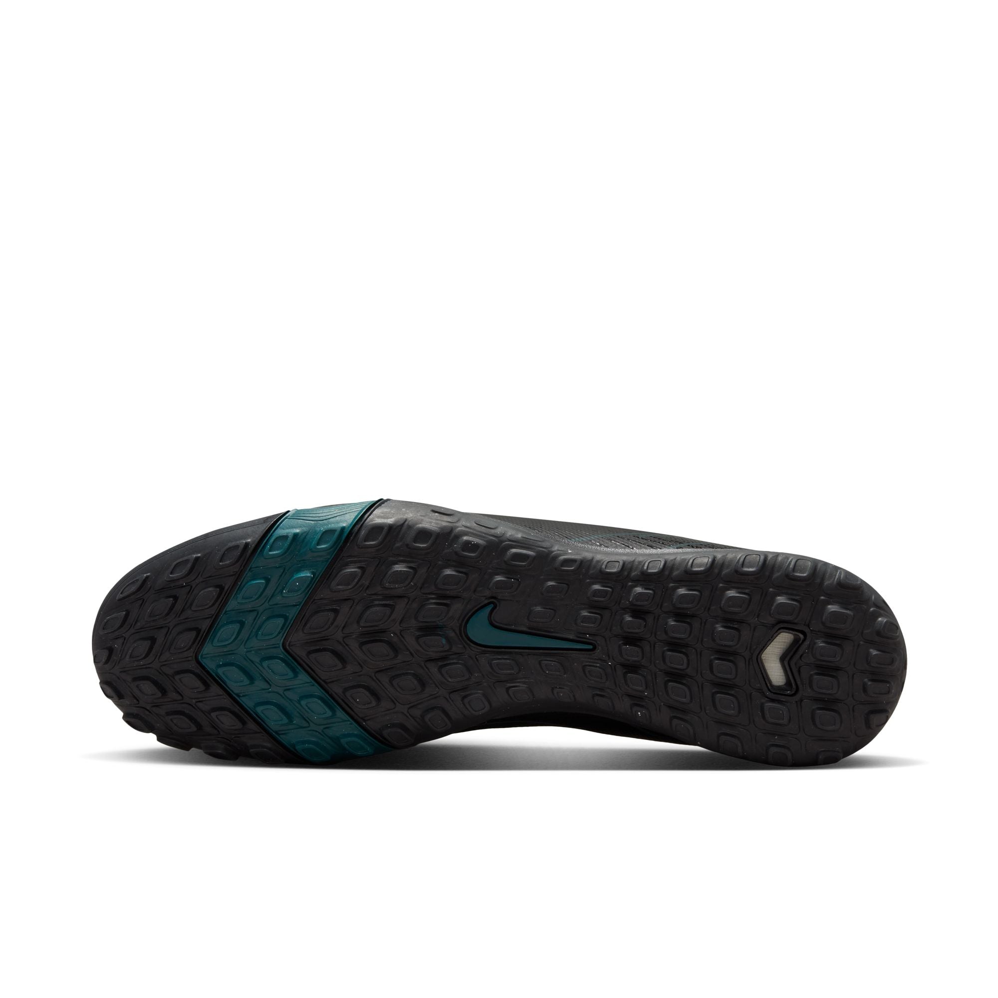 Nike Mercurial Vapor 16 Academy TF Turf Soccer Shoes for Men - Black/Black Deep Jungle - Artificial Grass & Turf Football Cleats for Training & Matches