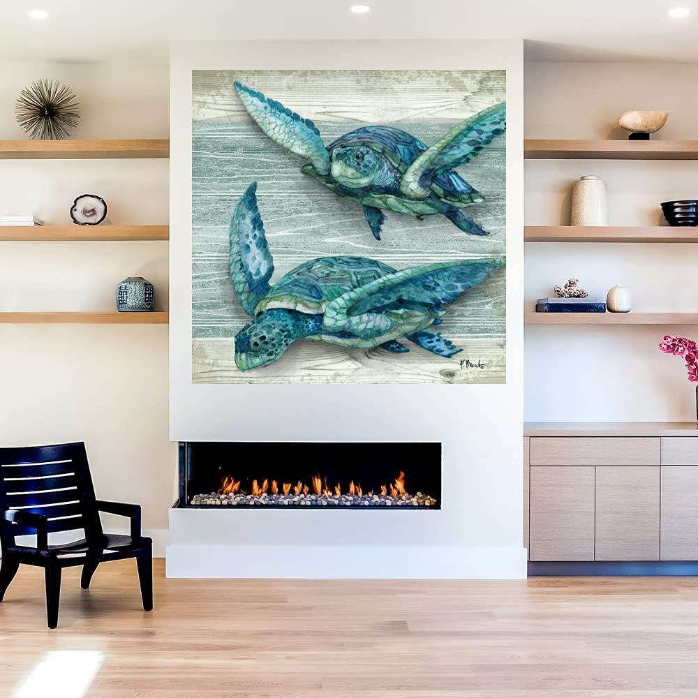 Northpoint Sealife VI Canvas Wall Art by Paul Brent - 22x22 Inch Ready to Hang Fine Art Print for Living Room, Bedroom, Office Decor - Coastal & Nautical Theme Home Décor Perfect for Beach Houses & Seaside Interiors