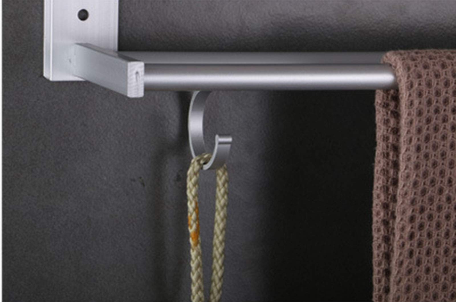 Stainless Steel Double Towel Bar - 38.5cm Wall Mounted Bathroom Towel Rack with Ample Space, SUS 304 Rustproof Design (Silver) - Perfect for Spa, Guest Bathrooms & Luxury Home Decor