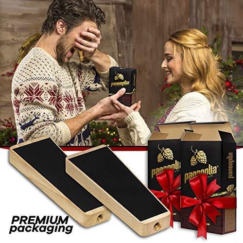 Wooden Beer Tap Handle with 2 Liquid Chalk Markers - Standard Keg Tap for Kegerators & Draft Beer Faucets - Reusable Chalkboard Label - Perfect for Home Brewing, Bars, Pubs & Beer Tasting Events