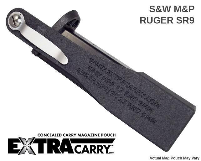 Smith & Wesson M&P 9mm 15 Round Magazine Pouch - Tactical Holster for Range Shooting, Competition & Concealed Carry | Durable Nylon Pistol Magazine Holder for S&W M&P Series