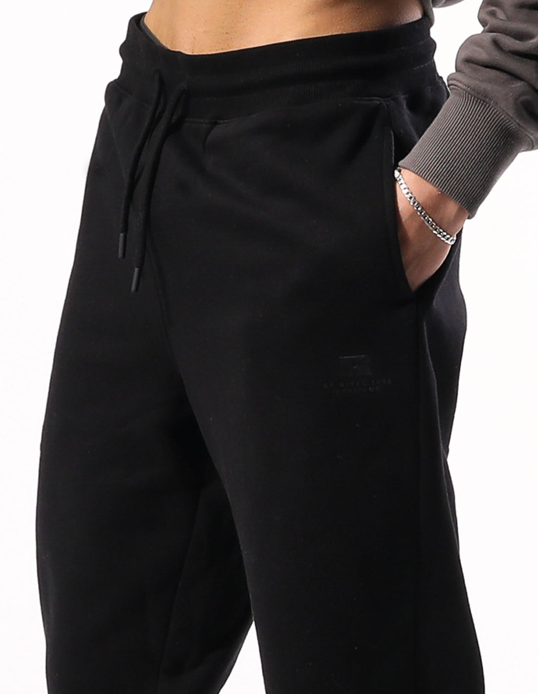 Russell Men's Brooklyn Black Track Pants - Comfortable Athletic Joggers for Running, Gym & Casual Wear
