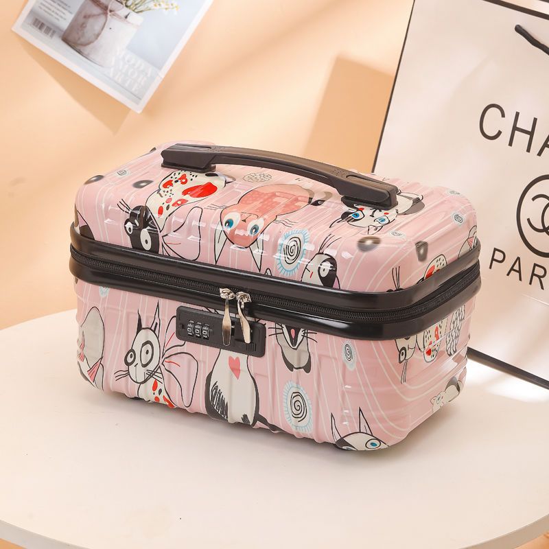 Large 18 Inch Graffiti Makeup Bag for Women - Waterproof Cosmetic Organizer with Multiple Pockets - Perfect for Travel, Gym & Daily Use