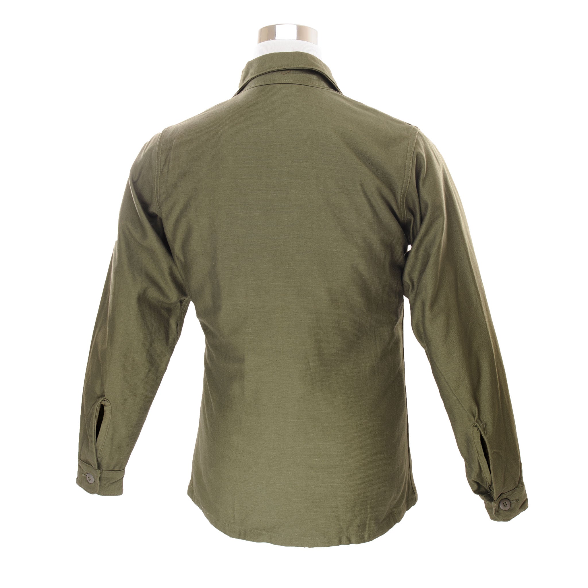 Vintage US Army Sateen Utility Shirt P64 Vietnam War Era - Size 14.5 x 33 - New Old Stock (NOS) - Military Collectible & Reenactment Gear