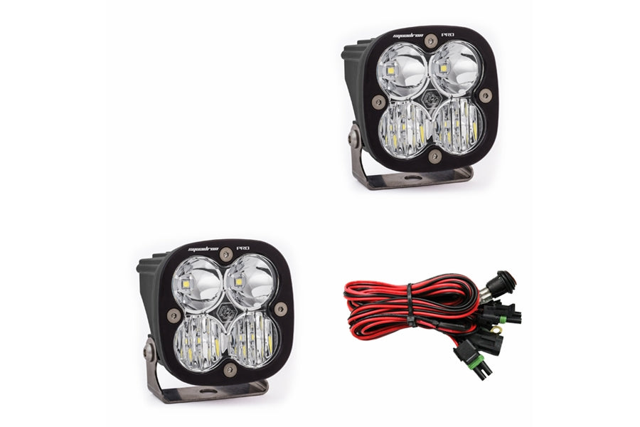 Baja Designs Squadron Pro LED Driving Lights - High-Performance Off-Road Combo Light Pair for Trucks, Jeeps & UTVs - Perfect for Night Driving, Trail Adventures & Off-Roading