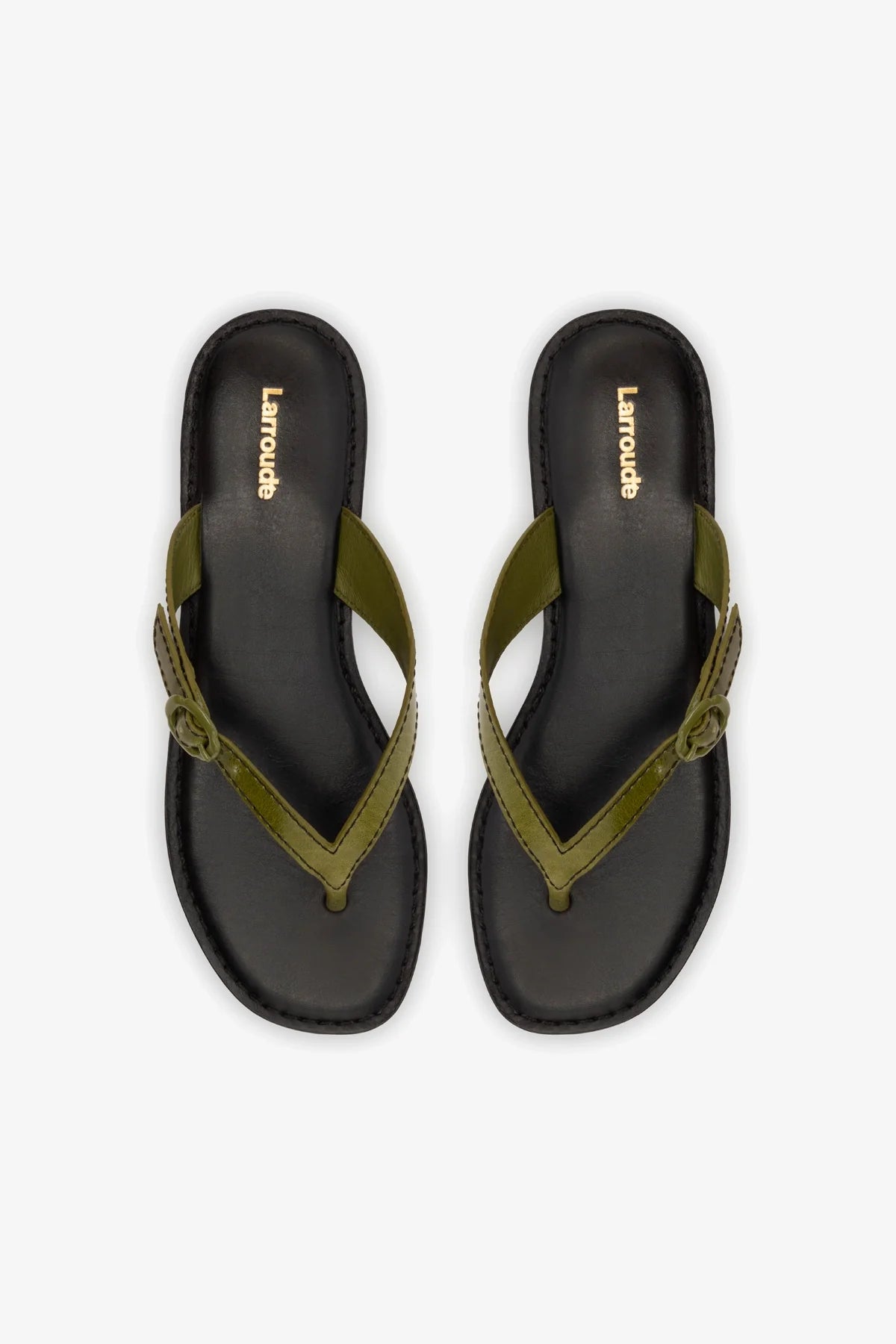 Mary Kate Flat Sandal in Seaweed Leather | Women's Vegan Leather Sandals | Comfortable Summer Beach Shoes for Women | Perfect for Vacation, Walking & Casual Outfits