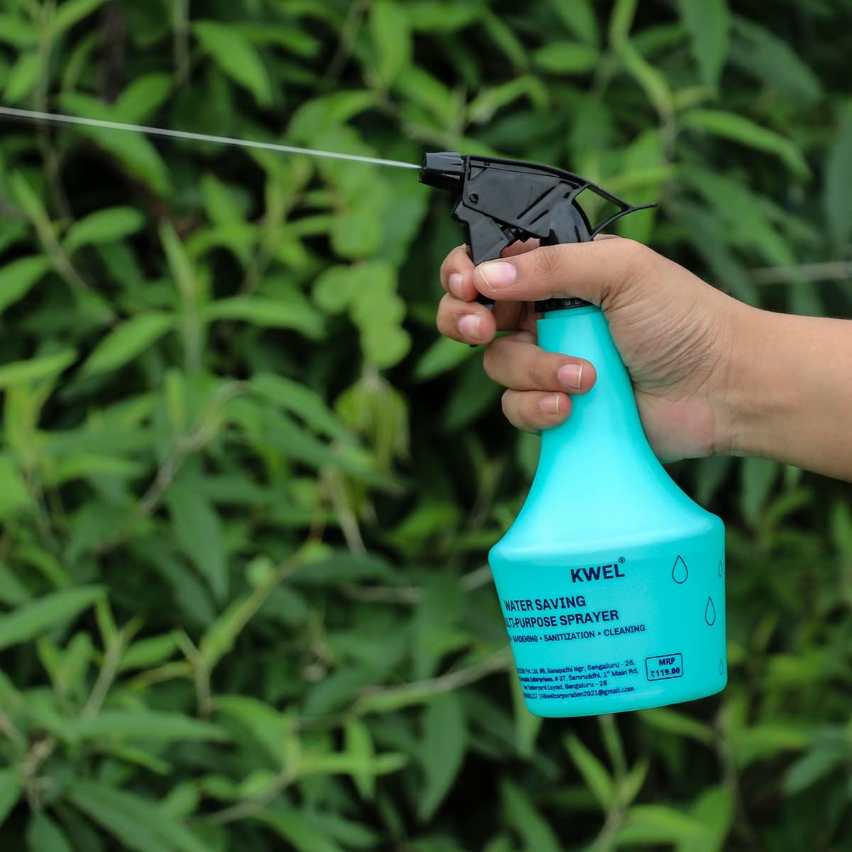 KWEL 500ml Trigger Spray Bottle - Unbreakable Plastic Multipurpose Cleaning & Sanitizing Sprayer (Blue, Pack of 3) | Perfect for Home Cleaning, Gardening, Car Detailing & Pet Care