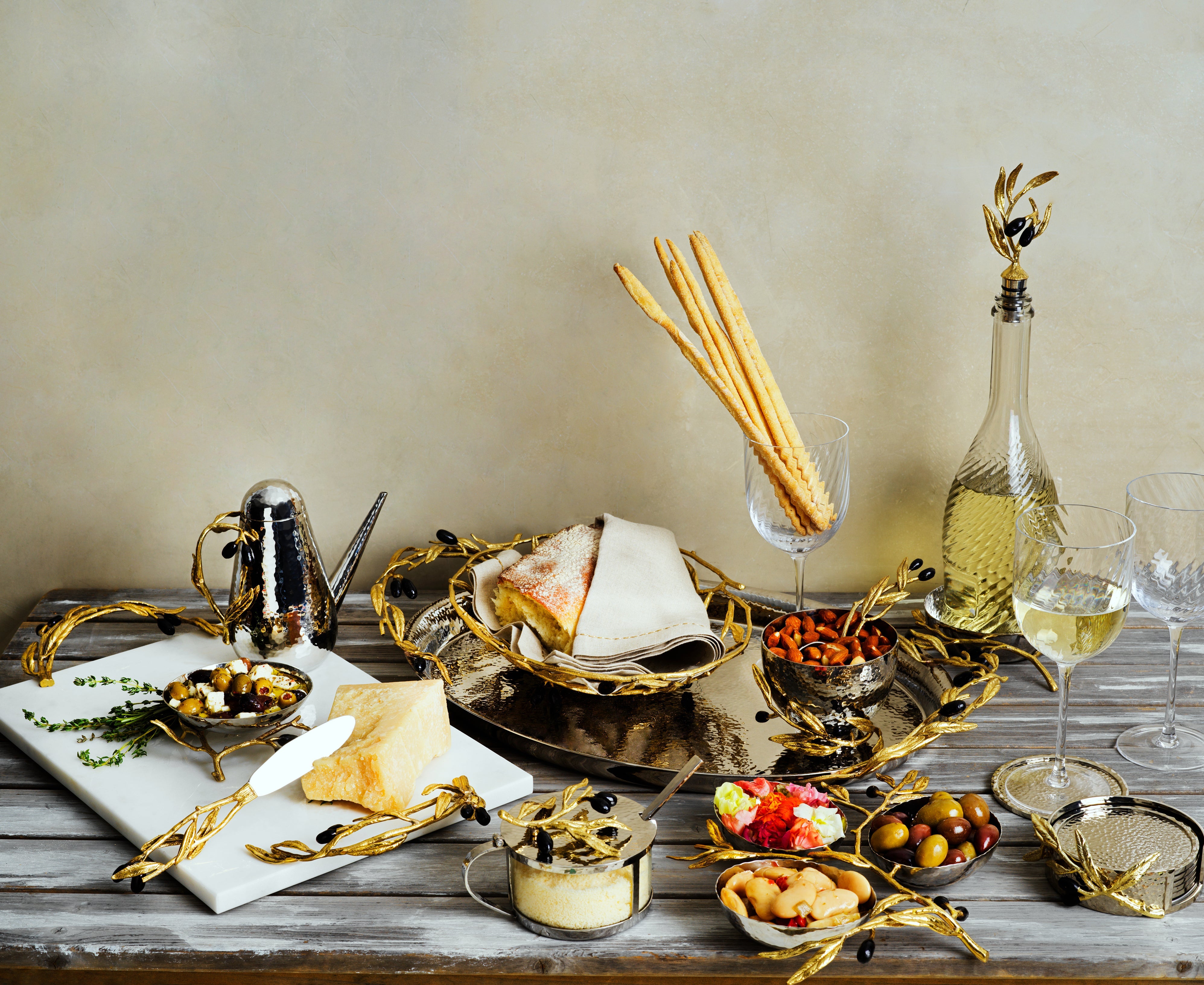 Olive Branch Serving Tray - Elegant Wooden Charcuterie Board for Cheese, Fruits & Appetizers | Perfect for Entertaining, Weddings & Home Decor