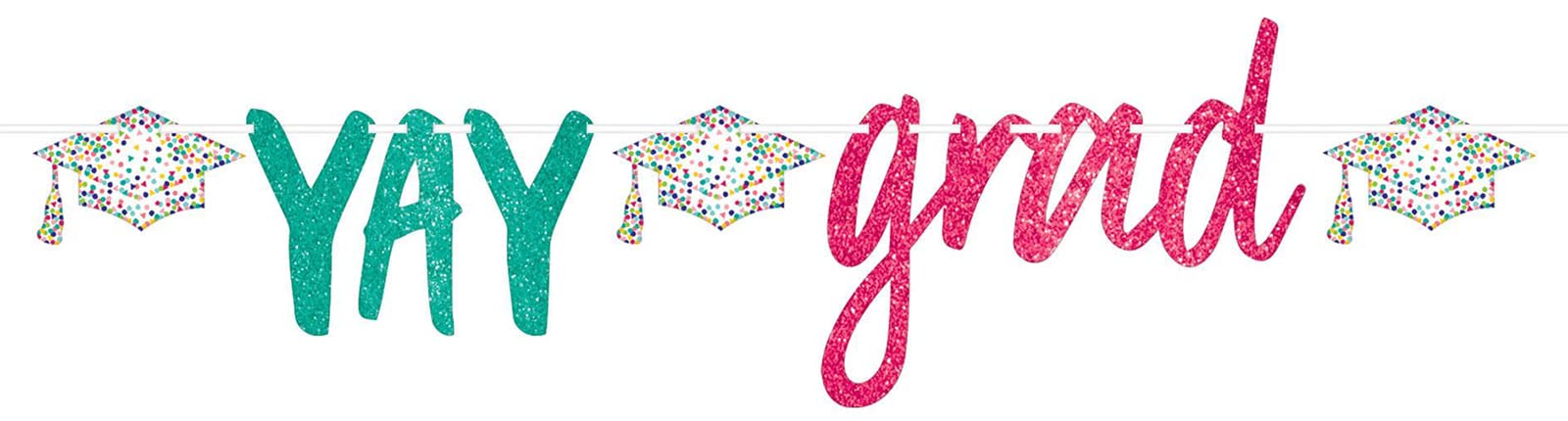 Graduation Party Supplies Set - 16-Pack Disposable Paper Plates, Banner, Napkins & Cups | Congrats Grad Decorations for Graduation Ceremony, Party & Celebration