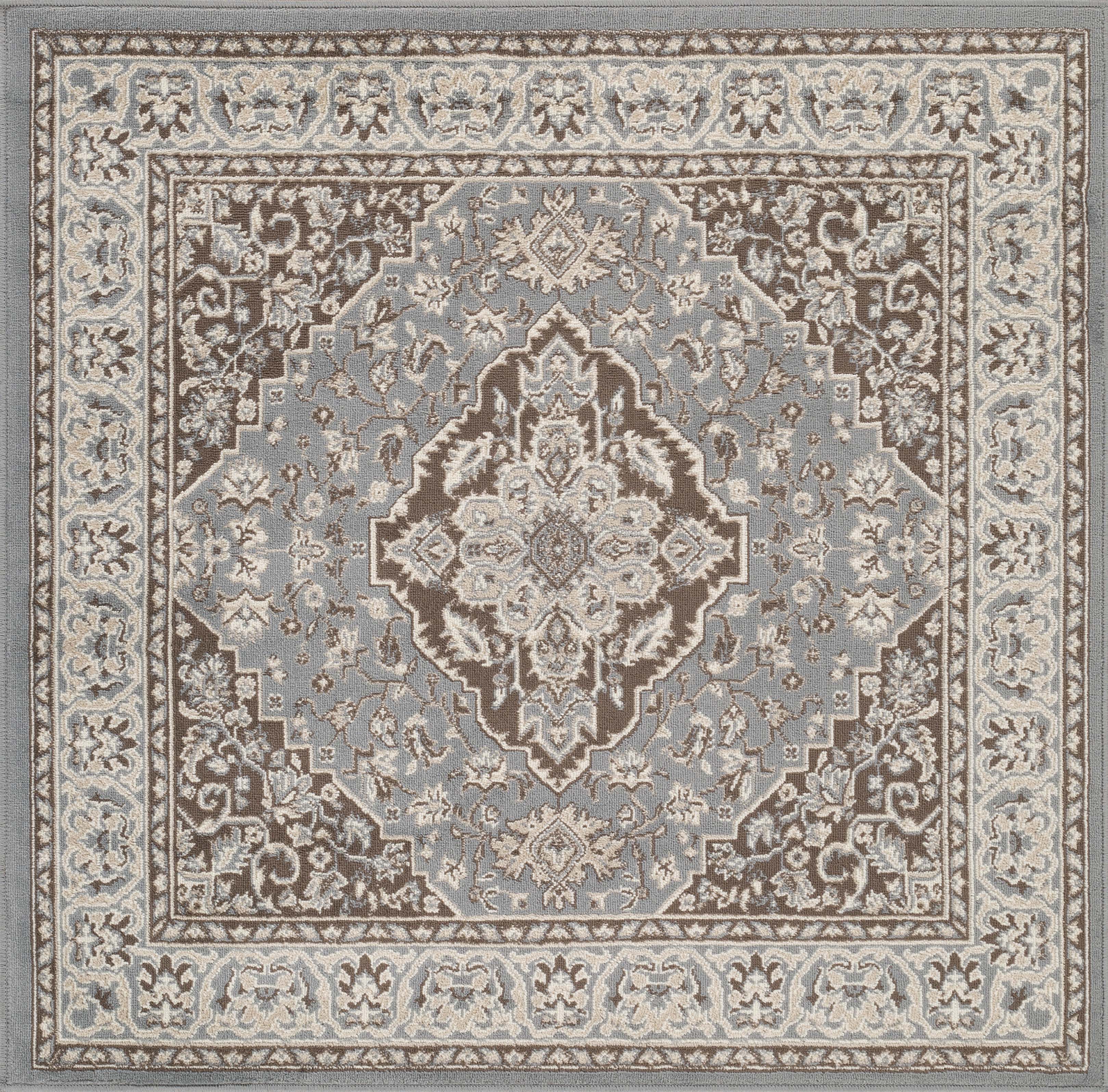 Glendale Traditional Floral Medallion Indoor Area Rug - Non-Slip Living Room Carpet, Bedroom Runner, Hallway Decor | Soft & Durable Home Floor Mat for Cozy Interior Design