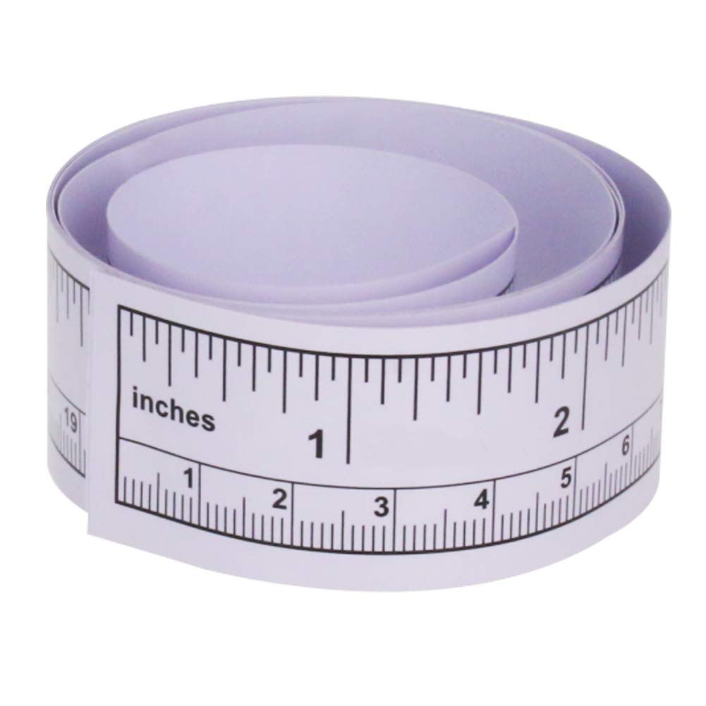 Utoolmart Self-Adhesive Measuring Tape with Double Scale - Sticky Backed Ruler for Woodworking, Sawing, Drafting Tables & Workbenches - Perfect for DIY Projects, Home Improvement and Crafting