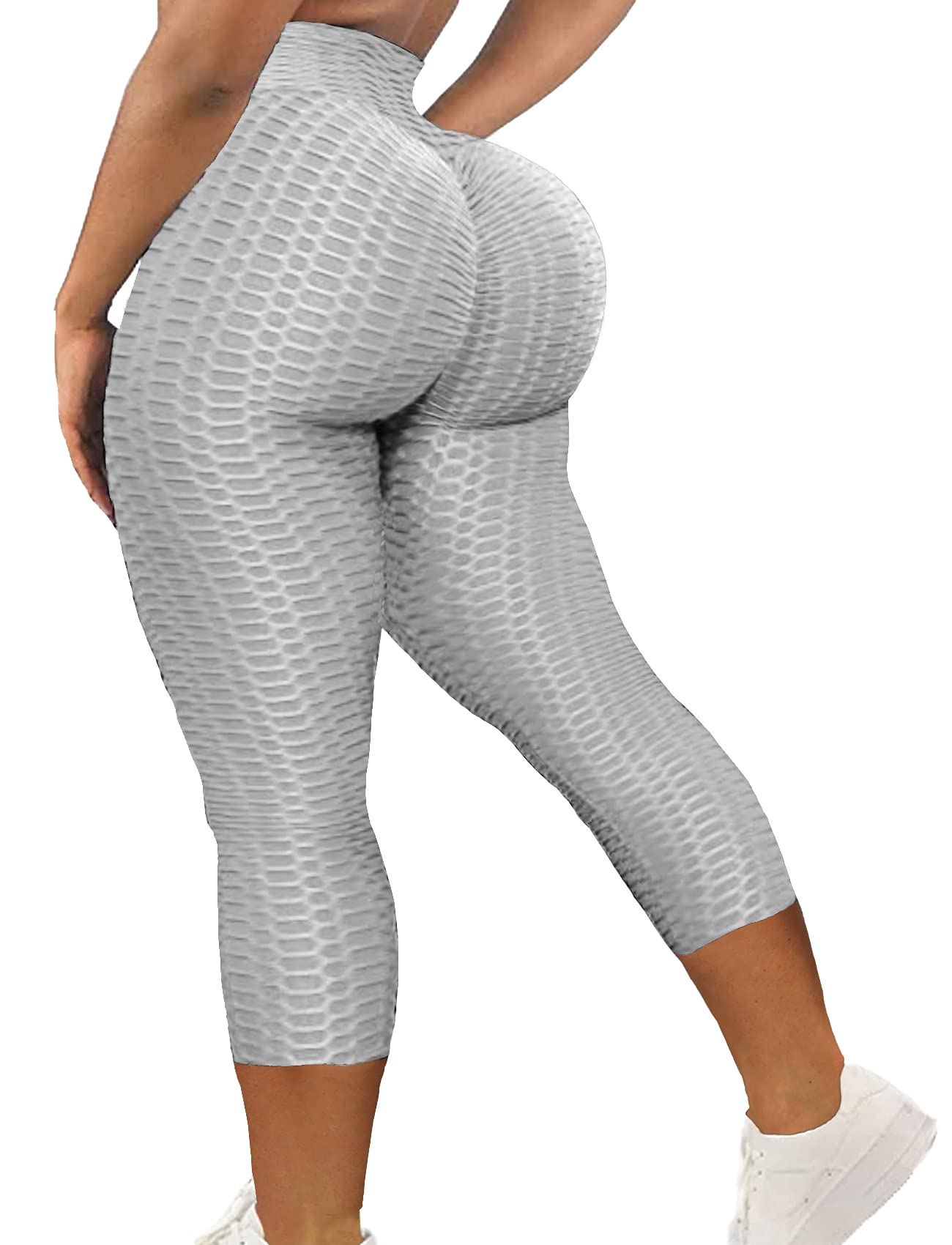 SEASUM High Waisted Yoga Pants for Women - Tummy Control Workout Leggings with Butt Lifting Scrunch Design, Anti-Cellulite Textured Tights | Perfect for Gym, Running, Yoga & Everyday Wear