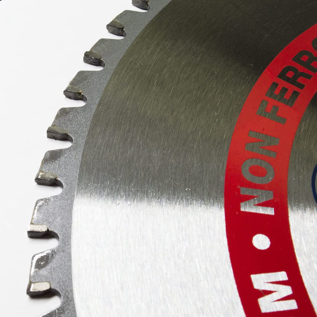 Benchmark Abrasives 10-Inch 60-Tooth TCT Saw Blade - Tungsten Carbide Tipped Circular Saw Blade for Cutting Aluminum & Non-Ferrous Metals - 5/8