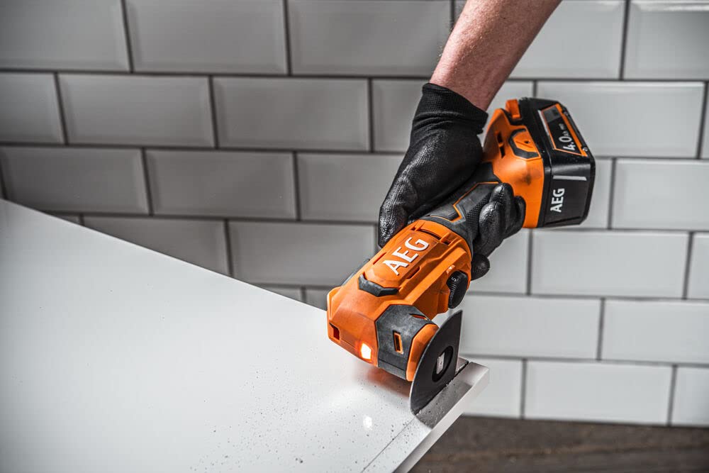 AEG Cordless Multi-Tool - 6-Speed Variable, SoftGrip Handle, Pro18V Battery - Cutting, Sanding, Polishing, Sawing, Milling, Scraping - Perfect for DIY Projects, Home Renovation & Woodworking