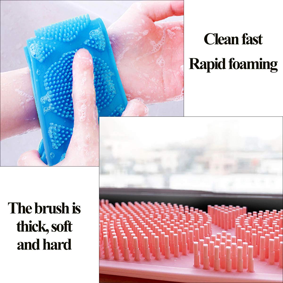 GH Generic Hub® Silicone Bath Body Brush - Exfoliating Scrubber & Massage Tool for Shower, Spa, and Skin Care - Soft Bristles for Gentle Cleansing & Relaxation